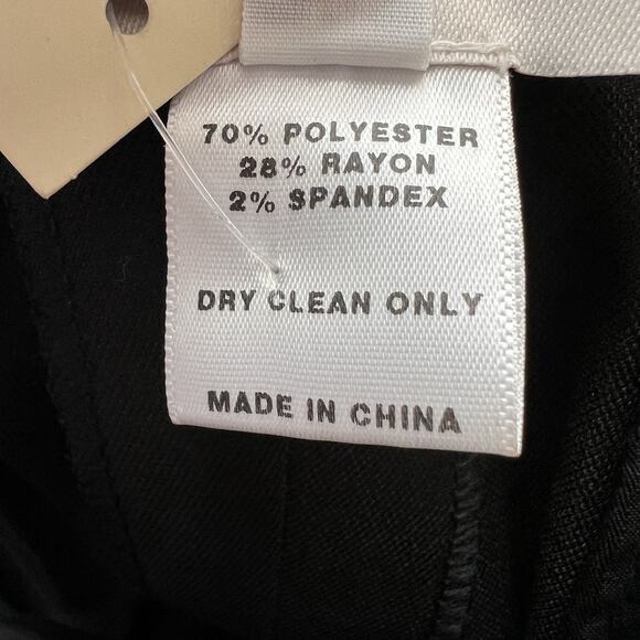 The Tailory New York X BHLDN Westlake Suit Pant Size 10 Black Trousers New j11 - Picture 8 of 9